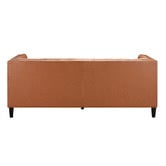 Temple &amp; Webster Thiago 3 Seater Premium Faux Leather Sofa