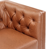 Temple &amp; Webster Thiago 3 Seater Premium Faux Leather Sofa