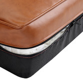 Temple &amp; Webster Thiago 3 Seater Premium Faux Leather Sofa