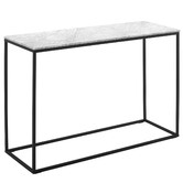 Temple &amp; Webster 110cm White Serena Italian Carrara Marble Console Table