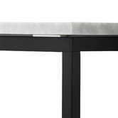 Temple &amp; Webster 110cm White Serena Italian Carrara Marble Console Table