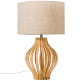 Temple &amp; Webster 57cm Bentwood Pine Table Lamp