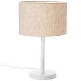 Temple &amp; Webster 45cm Leger Wooden Table Lamp