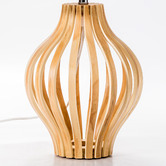 Temple &amp; Webster 57cm Bentwood Pine Table Lamp