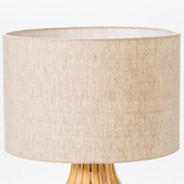 Temple &amp; Webster 57cm Bentwood Pine Table Lamp