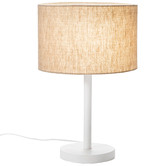 Temple &amp; Webster 45cm Leger Wooden Table Lamp