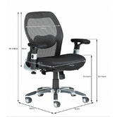 Temple & Webster Deluxe Low Back Mesh Ergonomic Office Chair