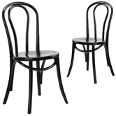 Temple &amp; Webster Axis Dining Table &amp; Thonet Replica No. 18 Bentwood Chairs Set