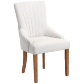 Temple &amp; Webster Manor Upholstered Scoop Back Dining Chairs