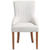 Temple &amp; Webster Manor Upholstered Scoop Back Dining Chairs
