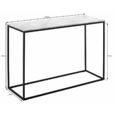 Temple &amp; Webster 110cm White Serena Italian Carrara Marble Console Table