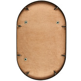 Temple &amp; Webster Tate Oval Metal Framed Wall Mirror