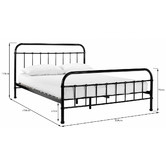 Temple &amp; Webster Black Bailey Metal Bed Frame