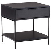 Temple &amp; Webster Black Baxter Bedside Table