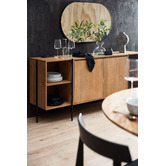 Temple &amp; Webster Tate Oval Metal Framed Wall Mirror