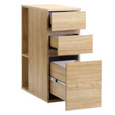 Temple &amp; Webster 2 Piece Beesly Office Desk &amp; Filing Cabinet Set