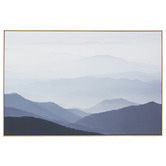 Temple &amp; Webster Bluescape Mountains Framed Canvas Wall Art