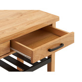 Temple &amp; Webster Memphis Wooden Kitchen Island Trolley