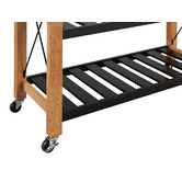 Temple &amp; Webster Memphis Wooden Kitchen Island Trolley