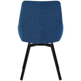 Temple &amp; Webster Nappa Upholstered Swivel Dining Chairs