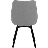 Temple &amp; Webster Nappa Upholstered Swivel Dining Chairs