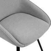 Temple &amp; Webster Nappa Upholstered Swivel Dining Chairs