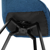Temple &amp; Webster Nappa Upholstered Swivel Dining Chairs