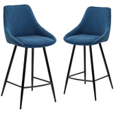 Temple &amp; Webster 67cm Nappa High Back Barstools