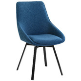 Temple &amp; Webster Nappa Swivel Dining Chairs