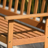 Temple &amp; Webster 2 Seater Lanai Wooden Outdoor Garden Bench