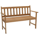 Temple &amp; Webster 2 Seater Lanai Wooden Outdoor Garden Bench
