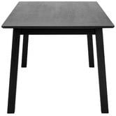 Temple &amp; Webster 180cm Black Maison Oak Wood Dining Table