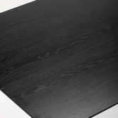Temple &amp; Webster 180cm Black Maison Oak Wood Dining Table