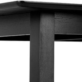 Temple &amp; Webster 180cm Black Maison Oak Wood Dining Table