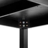 Temple &amp; Webster 180cm Black Maison Oak Wood Dining Table