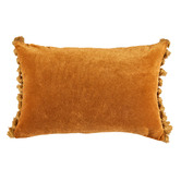 Temple &amp; Webster Minnie Tasselled Velvet Cushion