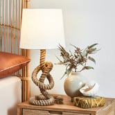 Temple &amp; Webster Reef Rope Knot Table Lamp
