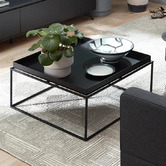 Temple &amp; Webster Como Tray Top Steel Coffee Table