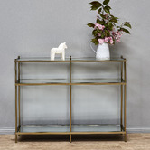 Temple &amp; Webster Francesca Glass Console Table
