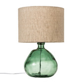 Temple &amp; Webster Valencia 41.5cm Glass Table Lamp