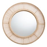Temple & Webster Cora Round Rattan Mirror