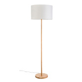 Temple &amp; Webster Leger Wooden Floor Lamp