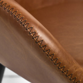 Temple &amp; Webster 62cm Frankie Faux Leather Barstools