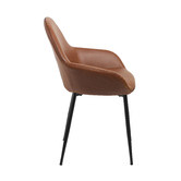 Temple &amp; Webster Frankie Faux Leather Dining Chairs
