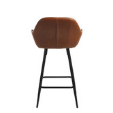 Temple &amp; Webster 62cm Frankie Faux Leather Barstools