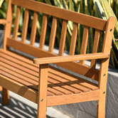 Temple &amp; Webster 2 Seater Lanai Wooden Outdoor Garden Bench