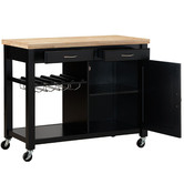 Temple &amp; Webster Chelsea Wooden Kitchen Island Trolley