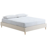 Temple &amp; Webster Oat White Charlotte Bed Base