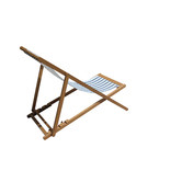 Temple &amp; Webster Belize Wooden Outdoor Deck Chair &amp; Footstool Set