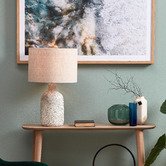 Temple &amp; Webster Maya White Ceramic Table Lamp